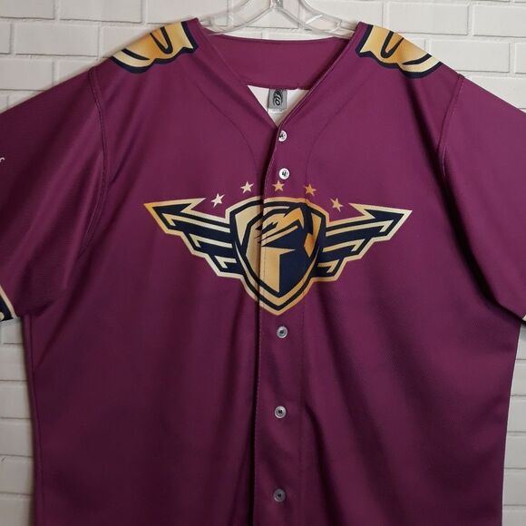 New Lancaster JetHawks Childhood Cancer City of Hope OT Sports Baseball Jersey - Picture 3 of 13